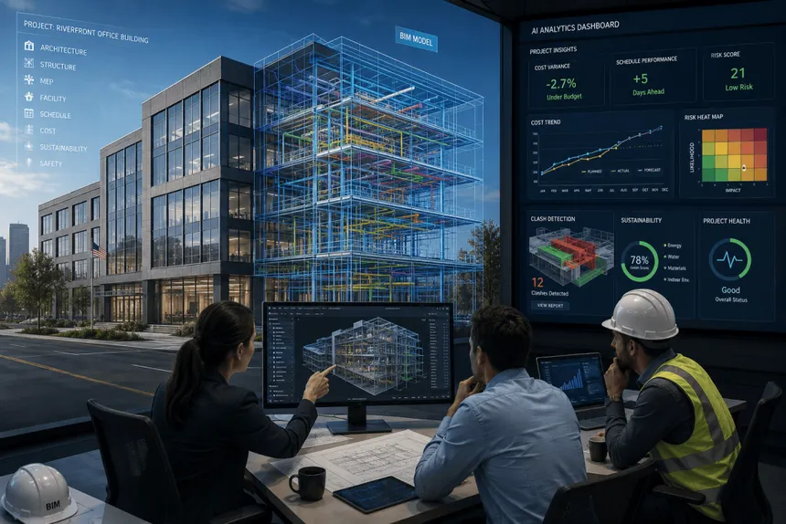 AI and Digital Twin technology integrated with BIM