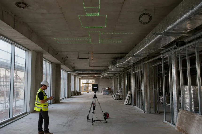 BIM supporting the complete lifecycle of a large-scale construction project.