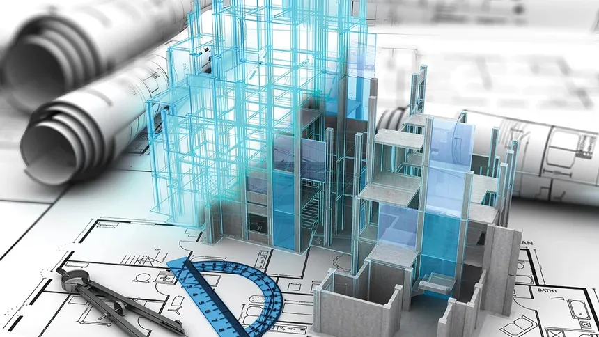 Experienced BIM engineers collaborating on a construction project in Dubai.