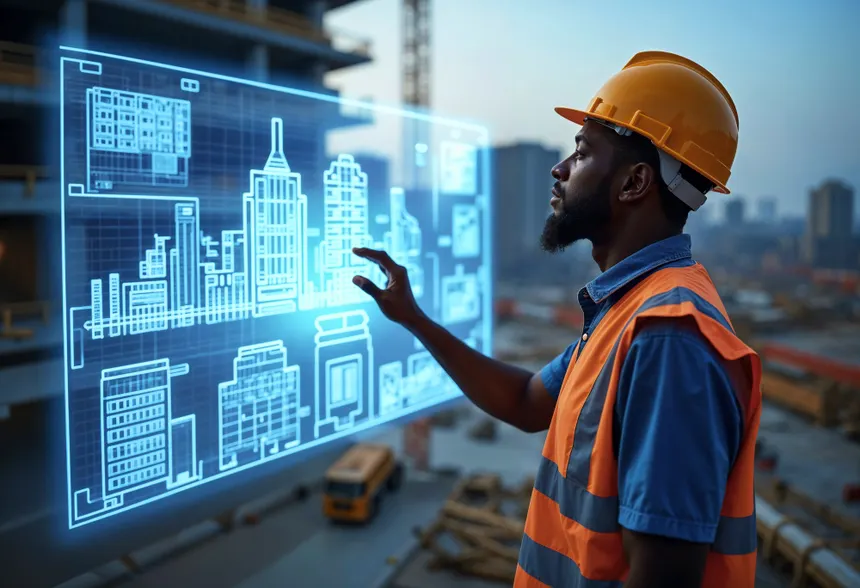 Interactive 3D BIM visualization for a Dubai construction project.