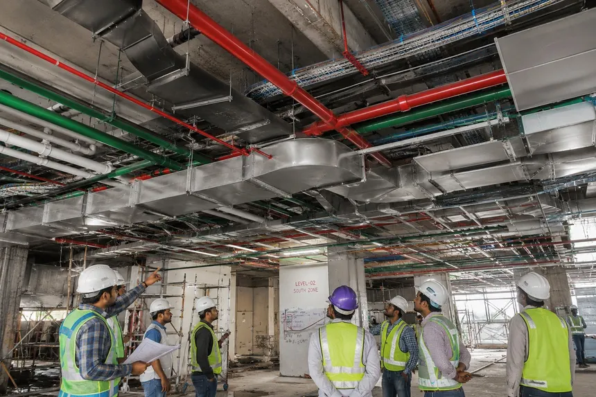 Engineers performing BIM clash detection using Navisworks.